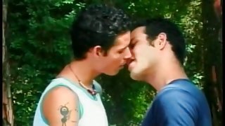 Outdoor hookup with a gay blowjob
