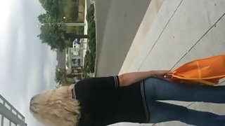 Cum on blond girls vlog