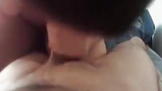 Playful gf slobbering on stiff knob