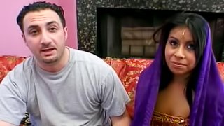 Chubby Indian Gives Dirty Blowjob And Gets Hardcore Pussy Action