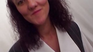 POV Two On One Fucking With Mature Brunette