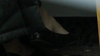 Black Flats of co-worker - beautiful MILF Feet