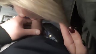 I'm sucking a dick in the hot amateur blonde video