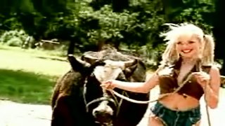 Blonde Babe Angela Is Solo & Naked On A Horse Ranch