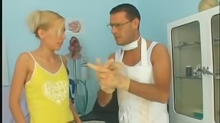 Cute Blonde With Small Tits Get Hardcore Fucked By Crazy Doctor